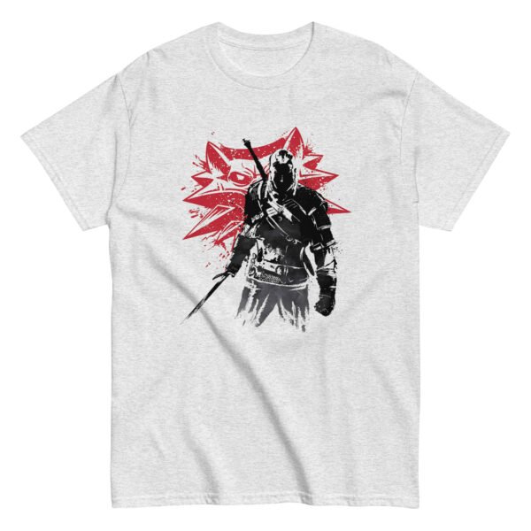 unisex-classic-tee-ash-front-6a95fdb981819.jpg T-Shirt "White Wolf Hunter"