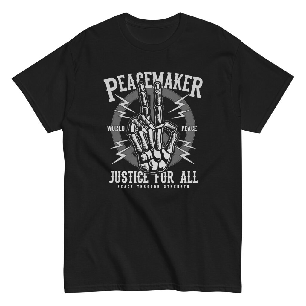 T-Shirt "Peace Through Strength"