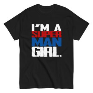 unisex-classic-tee-black-front-6a96043176113.jpg T-Shirt "The Kryptonian Girl"