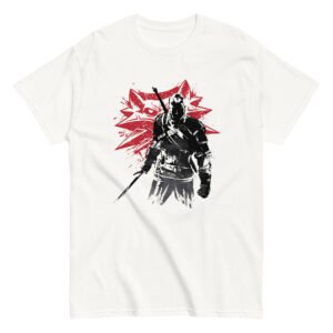 unisex-classic-tee-white-front-6a95fdb980422.jpg T-Shirt "White Wolf Hunter"